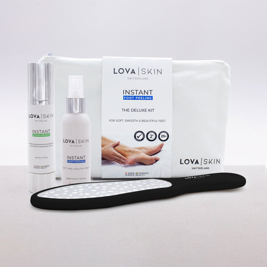 Kit Deluxe LOVASKIN INSTANT FOOT PEEL - Moins de 3,20 $ par traitement 
